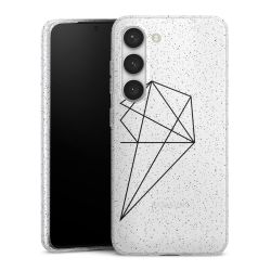 Silicone Glitter Case silver glitter