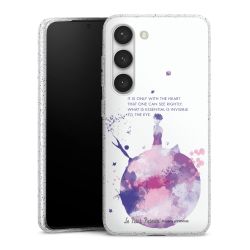 Silicone Glitter Case silver glitter