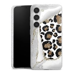 Silicone Glitter Case silver glitter