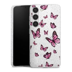 Silicone Glitter Case silver glitter