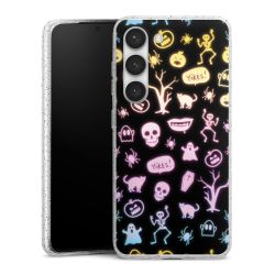 Silicone Glitter Case silver glitter