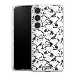 Silicone Glitter Case silver glitter