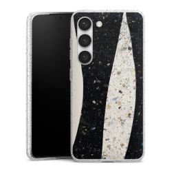 Silicone Glitter Case silver glitter