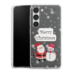 Silicone Glitter Case silver glitter