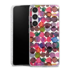 Silicone Glitter Case silver glitter