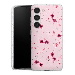 Silicone Glitter Case silver glitter