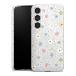 Silicone Glitter Case silver glitter