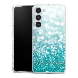 Silicone Glitter Case silver glitter