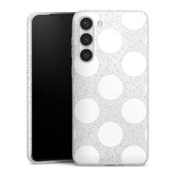 Silicone Glitter Case silver glitter