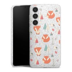 Silicone Glitter Case silver glitter