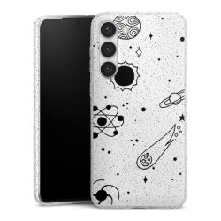 Silicone Glitter Case silver glitter