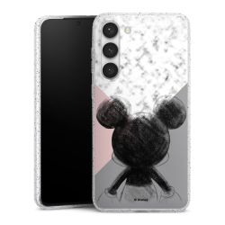 Silicone Glitter Case silver glitter