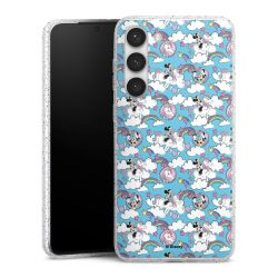 Silicone Glitter Case silver glitter