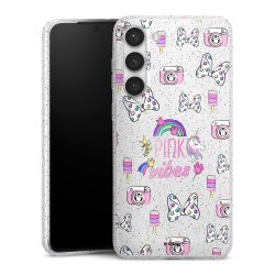 Silicone Glitter Case silver glitter