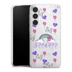 Silicone Glitter Case silver glitter