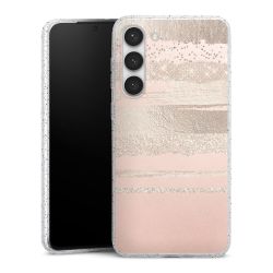 Silicone Glitter Case silver glitter