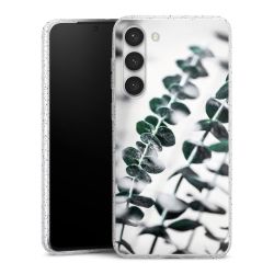 Silicone Glitter Case silver glitter