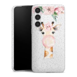 Silicone Glitter Case silver glitter