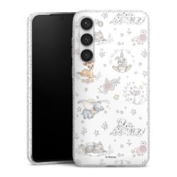 Silicone Glitter Case silver glitter