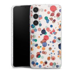 Silicone Glitter Case silver glitter