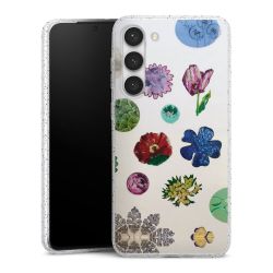 Silicone Glitter Case silver glitter