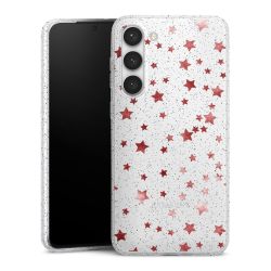 Silicone Glitter Case silver glitter