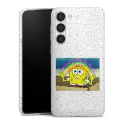 Silicone Glitter Case silver glitter