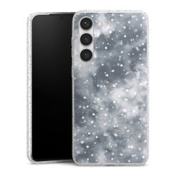 Silicone Glitter Case silver glitter