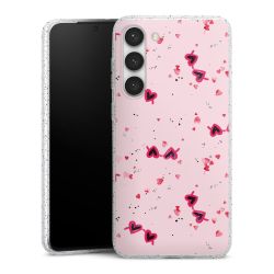 Silicone Glitter Case silver glitter