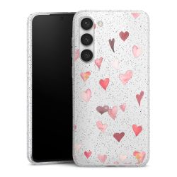 Silicone Glitter Case silver glitter