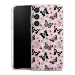 Silicone Glitter Case silver glitter