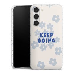 Silicone Glitter Case silver glitter