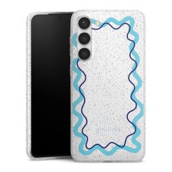 Silicone Glitter Case silver glitter