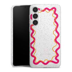 Silicone Glitter Case silver glitter