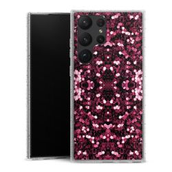 Silicone Glitter Case silver glitter