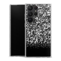 Silicone Glitter Case silver glitter