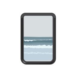 Kartenhalter mit MagSafe schwarz