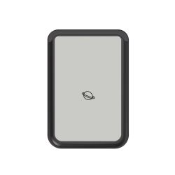 Kartenhalter mit MagSafe schwarz