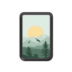 Kartenhalter mit MagSafe schwarz