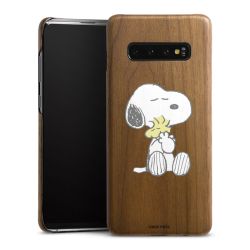 Snoopy And Woodstock Cuddling transparent