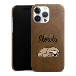 Holz Slim Case Walnuss