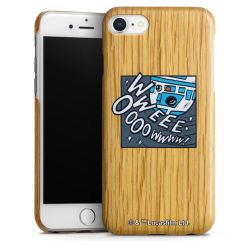 Wooden Slim Case white-oak