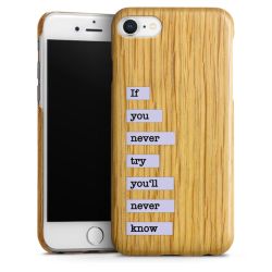 Wooden Slim Case white-oak