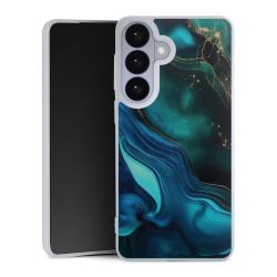 Encre bleue et dorée