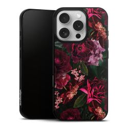 Donkerrode en roze bloemen