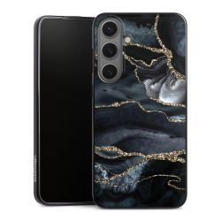 Donker marmer goud Glitterlook