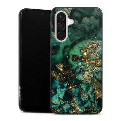 Aspetto marmorizzato ciano glitterato