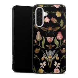 Fleurs Sauvages et Abeilles Fond Noir