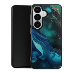 Encre bleue et dorée