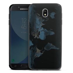 Mappa del mondo con luce notturna